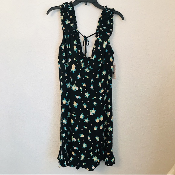 Free People NWT Like a Lady black combo mini dress - Picture 6 of 8